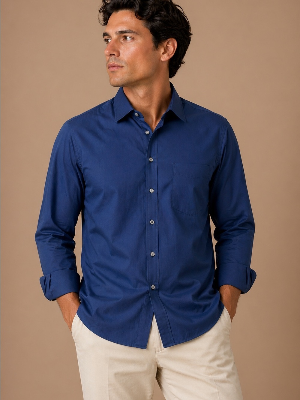 Banana Republic Blue Dress Shirt Men XXL Long Sleeve Modern Minimalist Workwear